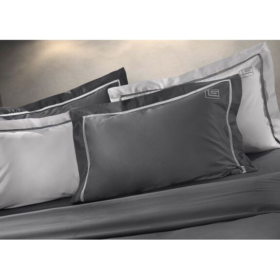Σετ 3τμχ Παπλωματοθήκη Blend Anthracite 260x260 guy Laroche  Cotton Satin