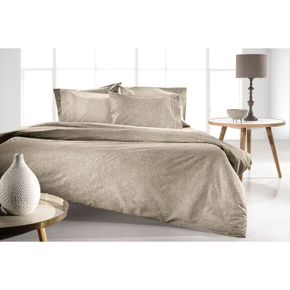 Σετ 2τμχ. Παπλωματοθήκη Musk Wenge 165x225 guy Laroche Brown 100% Cotton Percale
