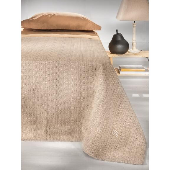 Κουβέρτα Pietra Sand 240x250 guy Laroche  100% Βαμβακι