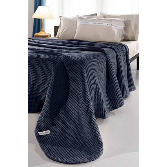Κουβέρτα Eternity Marine 230x240 guy Laroche  100% Cotton Stonewashed