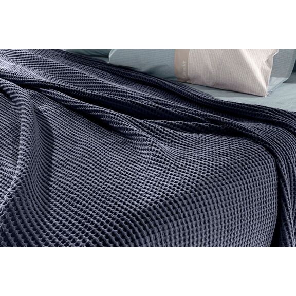 Κουβέρτα Eternity Marine 260x240 guy Laroche  100% Cotton Stonewashed