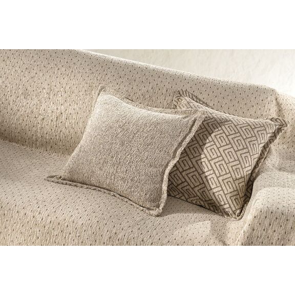 Διακοσμητική Μαξιλαροθήκη Libra Natural 45x45 guy Laroche Beige 65% Chenille / 25% Cotton -15% Polyester