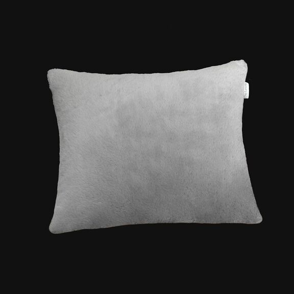 Διακοσμητικό Μαξιλάρι με Γέμιση Crusty Silver 45x45 guy Laroche Silver 100% Polyester art fur Ultrasoft
