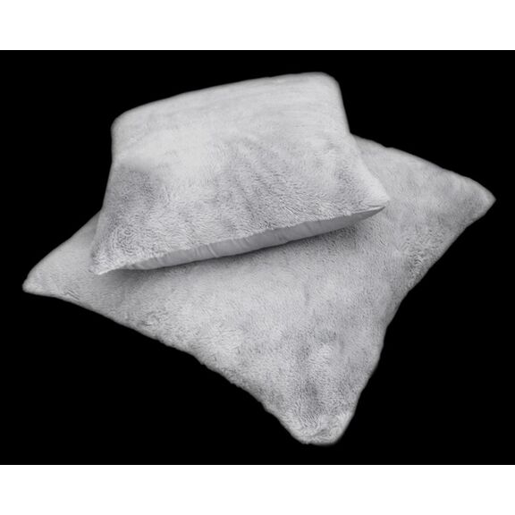 Μαξιλάρι Φιγούρας Crusty Silver 60x60 guy Laroche Silver 100% Polyester art fur Ultrasoft