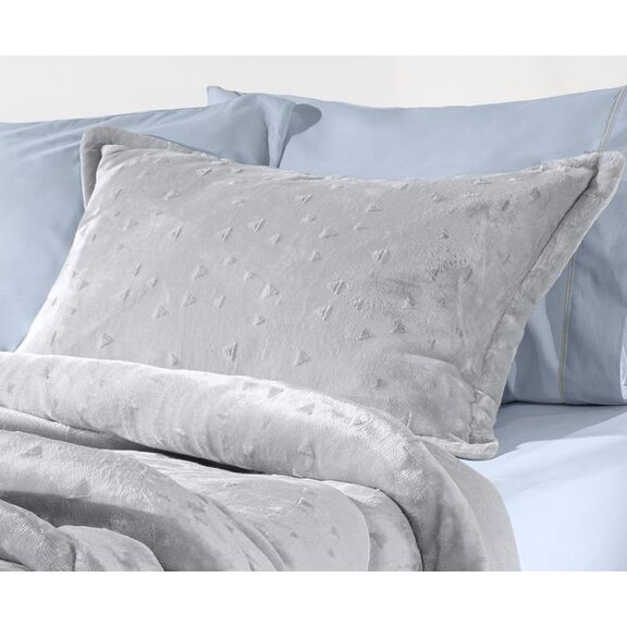 Ζεύγος Διακοσμητικές Μαξιλαροθήκες Bolero Silver 50x70 guy Laroche Grey 100% Polyester