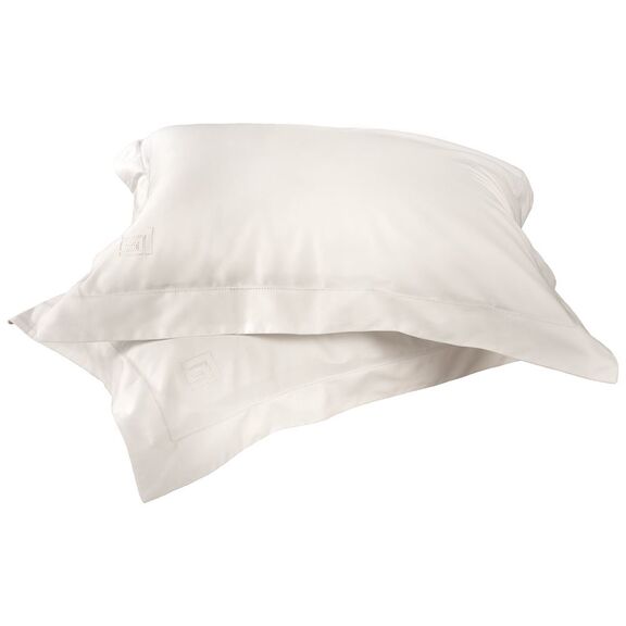 Ζεύγος Μαξιλαροθήκες Silky Ivory Oxford 52x72 guy Laroche  100% Cotton Satin