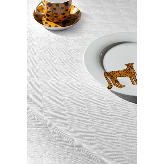 Τραπεζομάντηλο Motion White 160x320 guy Laroche  100% Polyester Jacquard