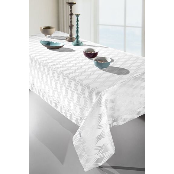 Τραπεζομάντηλο Ottimo White 160x320 guy Laroche  100% Polyester Jacquard