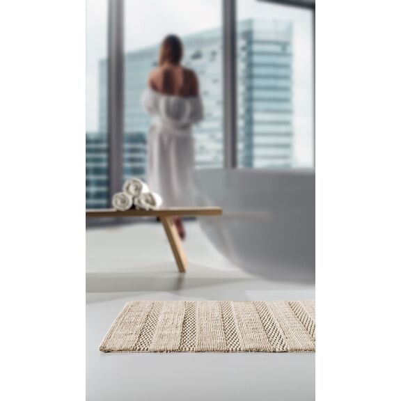 Πατάκι Μπάνιου Rocco Natural 55x95 guy Laroche Natural 100% Βαμβάκι