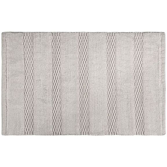 Πατάκι Μπάνιου Rocco Silver 70x120 guy Laroche Silver 100% Βαμβάκι