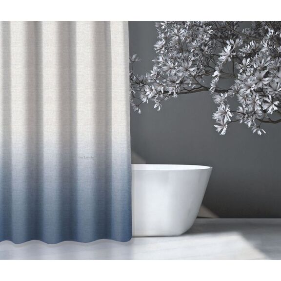Κουρτίνα Μπάνιου Mykonos Light Blue 180x185 guy Laroche  100% Polyester, Water Repellant