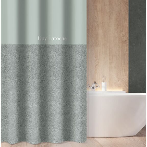 Κουρτίνα Μπάνιου Musk Aqua Grey 240x185 guy Laroche  100% Polyester, Water Repellant