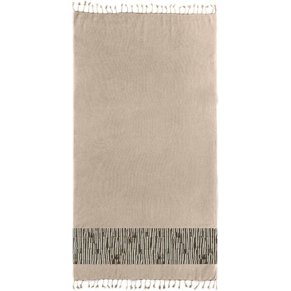 Πετσέτα Θαλάσσης - Παρεό Pestemal 8 Beige 90x170 guy Laroche  100% Βαμβακι