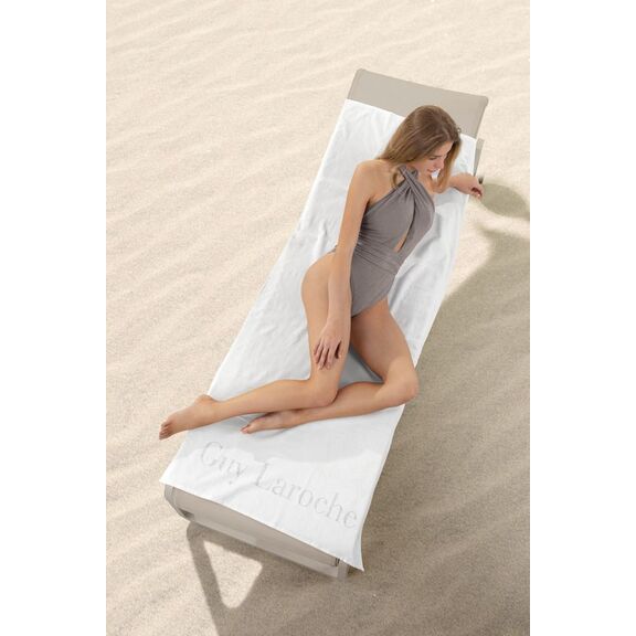 Πετσέτα Θαλάσσης Oceano White 80x170 guy Laroche  100% Cotton