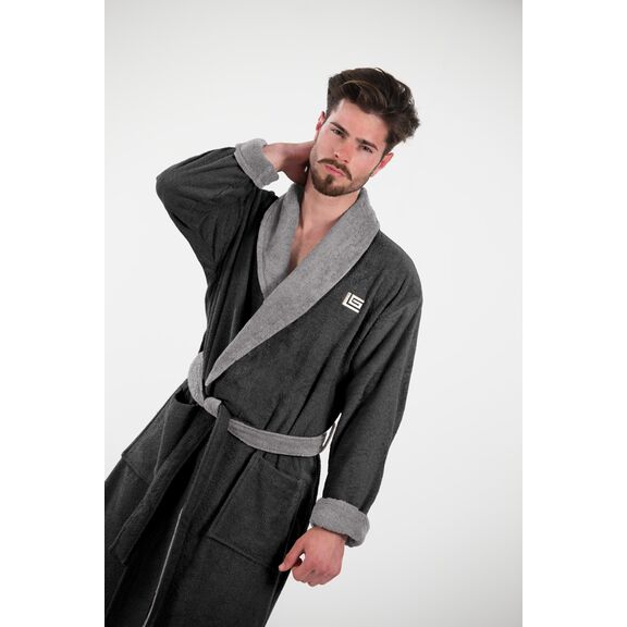 Μπουρνούζι duo Noir X.large guy Laroche  100% Cotton