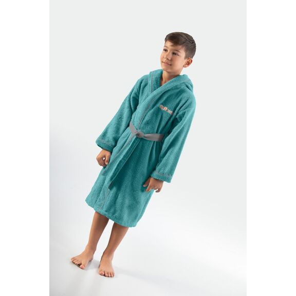 Παιδικό Μπουρνούζι Kiddies Petrol 2-4 Ετών guy Laroche  100% Cotton