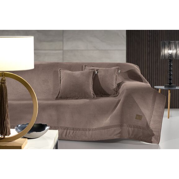 Ριχτάρι Καναπέ Rubicon Choco (Διθέσιος) 170x250 guy Laroche  100% Fine Microfiber