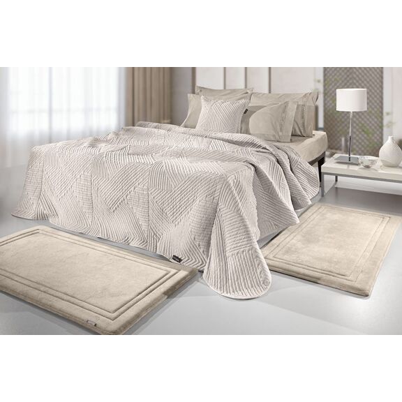 Σετ 3τμχ Χαλί Softy Sand guy Laroche  100% Pol. With Memory Foam