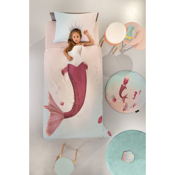 Παπλωματοθήκη & Μαξιλαροθήκη Mermaid Cotton 160x225 Saint Clair  100% Cotton