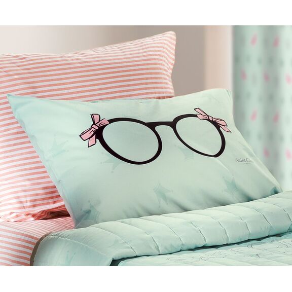 Διακοσμητική Μαξιλαροθήκη Rosie Mint 50x70 Saint Clair  100% Polyester