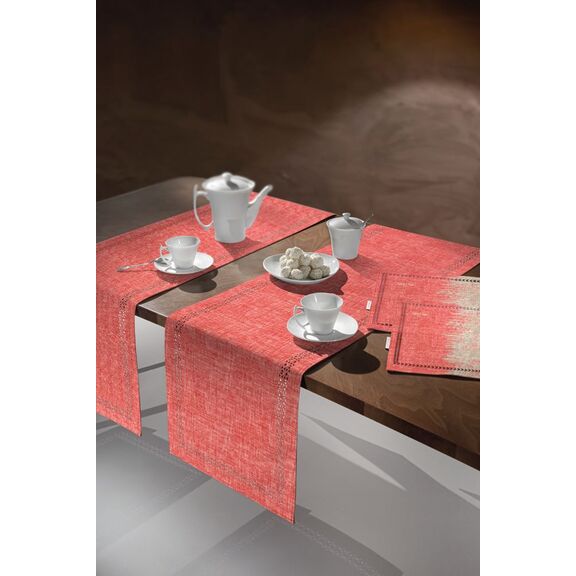 Τραβέρσα 2007 Tomato Laser cut 40x160 Saint Clair  100% Πολυεστέρας