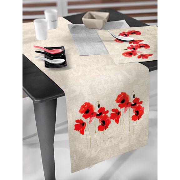 Τραβέρσα 11 red 40x160 Saint Clair  100% Polyester