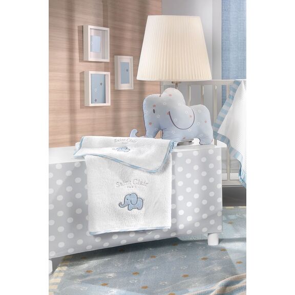Σετ 2τμχ. Βρεφικές Πετσέτες Africa Blue Saint Clair Blue 100% Βαμβάκι