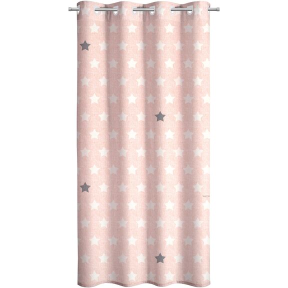 Παιδική & Βρεφική Κουρτίνα Soft-Touch Pirineo Pink με Τρουκς 160x240 Saint Clair Pink 100% Πολυεστέρας