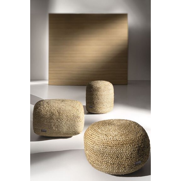 Πούφ Ottoman Natural 50x25 guy Laroche  100% Jute