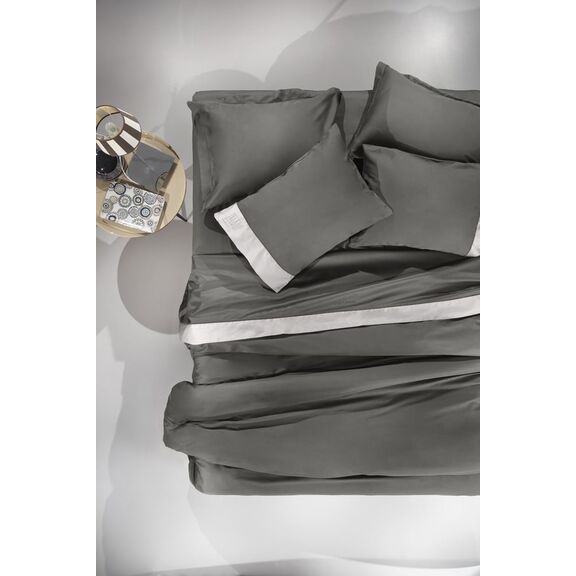 Σετ 4τμχ Σεντόνια Silky Anthracite-Silver 270x280 guy Laroche  100% Cotton Satin