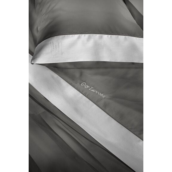 Σετ 4τμχ Σεντόνια Silky Anthracite-Silver 270x280 guy Laroche  100% Cotton Satin