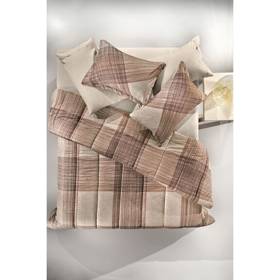 Παπλωματοθήκη Pueblo Terra 225x245 guy Laroche Coffee top Μicrosuede / Bottom Βαμβάκι