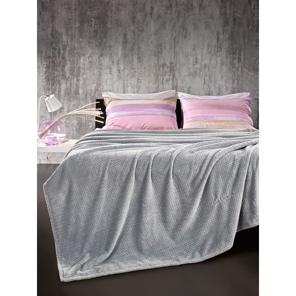 Σετ 2τμχ Κουβέρτα Rombus Silver 220x240 guy Laroche  100% Pol. - Microfiber