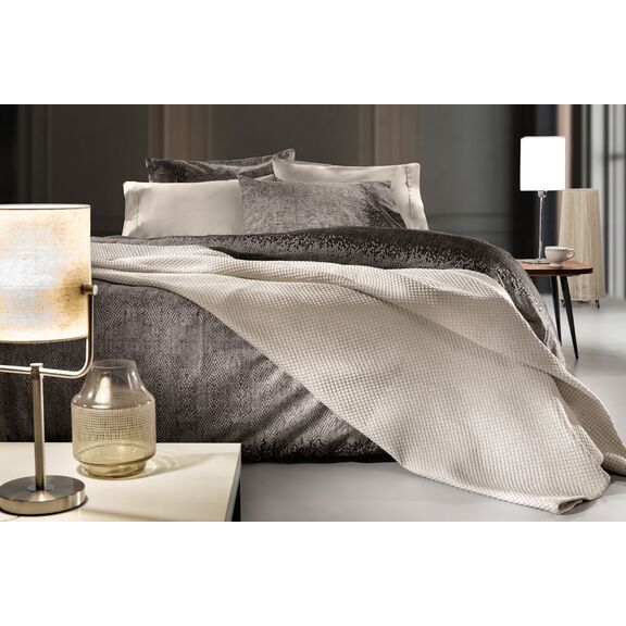 Κάλυμμα Κρεβατιού Portait Linen 160x260 guy Laroche Linen 60% Βαμβάκι 40% Πολυέστερ Ζακάρ