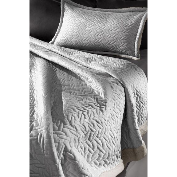 Μαξιλαροθηκες Oxford Ristretto Silver 52x72 (Ζεύγος) guy Laroche Silver 100% Μικροΐνες