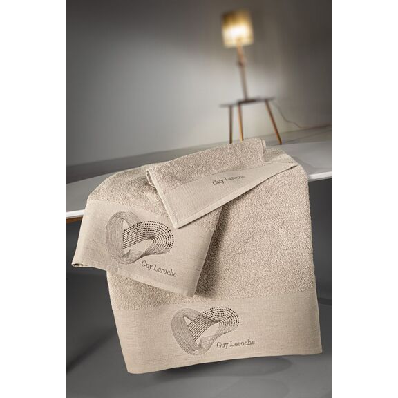 Σετ Πετσέτες Μπάνιου 3τμχ Alora Sand guy Laroche Sand 100% Cotton 500 Gr/m2