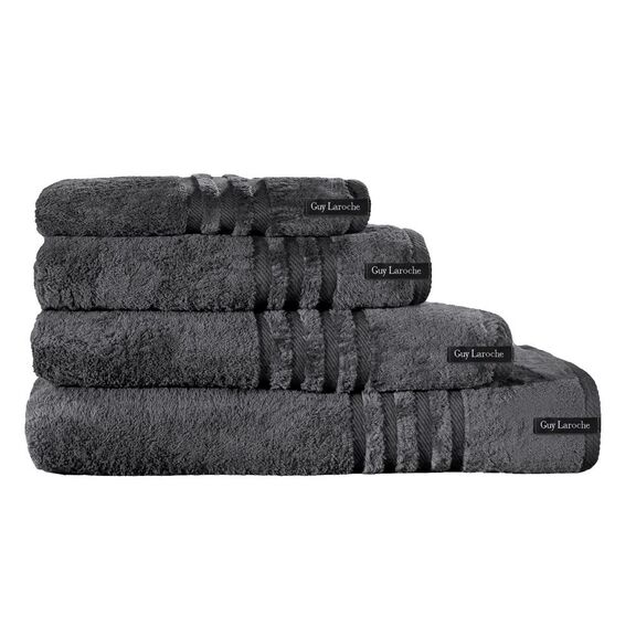 Πετσέτα Προσώπου Bonus Anthracite 50x90 guy Laroche  Combed Cotton 560 Gr/m3
