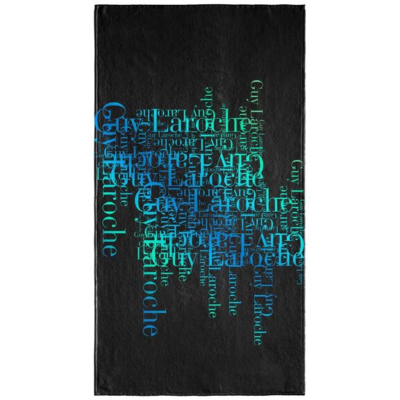 Πετσέτα Θαλάσσης Velour Printed 2103 Aqua 100x175 guy Laroche Aqua 50%cotton-50%polyester