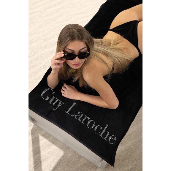 Πετσέτα Θαλάσσης Oceano Black 80x170 guy Laroche  100% Cotton
