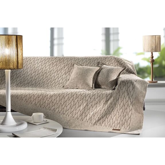 Ριχτάρι Season Sand (Πολυθρόνας) 180x150 guy Laroche Natural 50% Cotton -50% Chenille