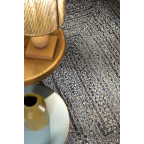 Χαλί Rugget Denim 140x200εκ. guy Laroche  50% Cotton, 50% Jute