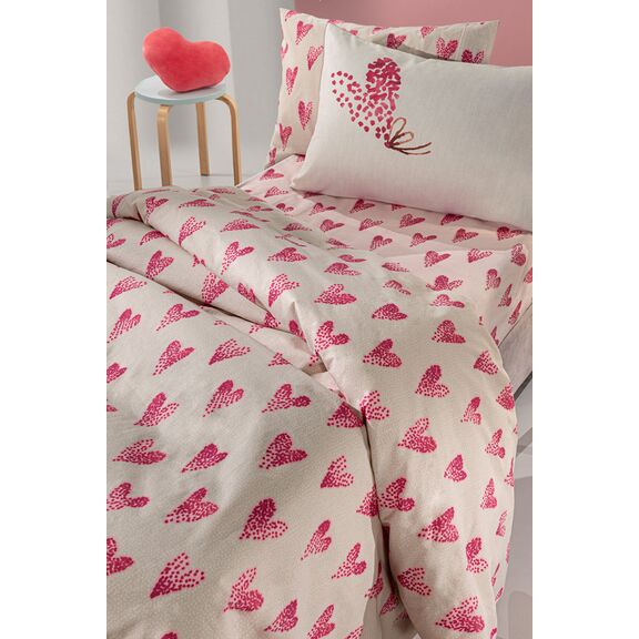Σετ Σεντόνια 3τμχ. Lollipop 165x250 Saint Clair  100% Cotton