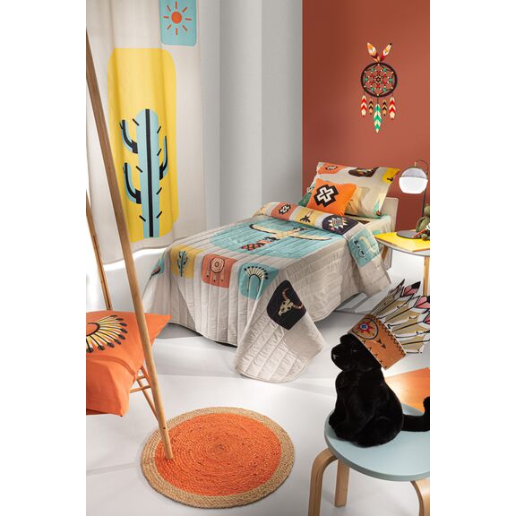 Κουβερλί Indian 160x220 Saint Clair  100% Pol.- Microfiber