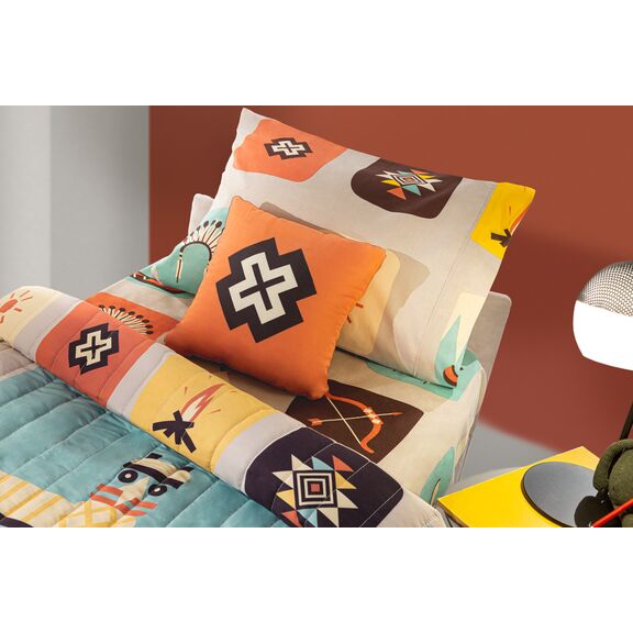Κουβερλί Indian 160x220 Saint Clair  100% Pol.- Microfiber