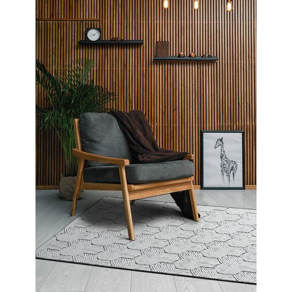 Χαλί Cord Grey 67x250