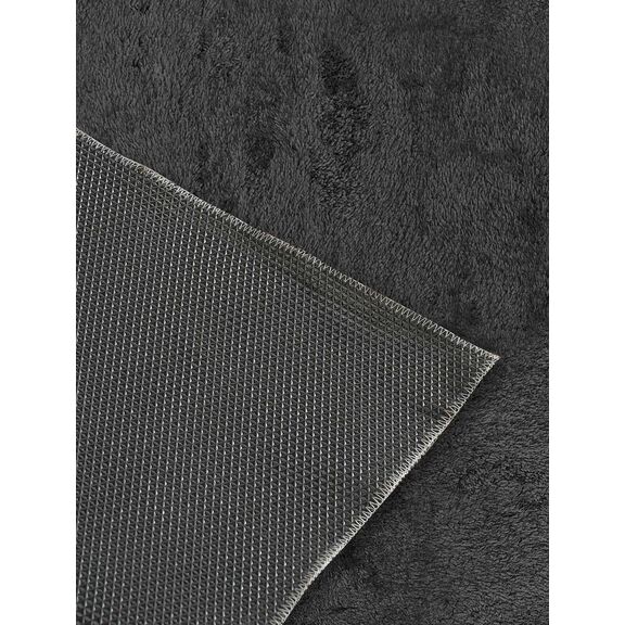 Χαλί Feathery Black Animal 90x210