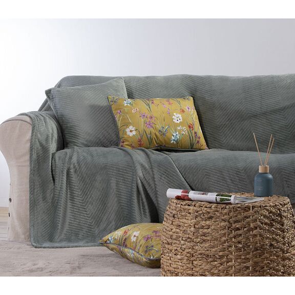 Ριχτάρι Πολυθρόνας 130x180 nef-nef dakari green 100% polyester