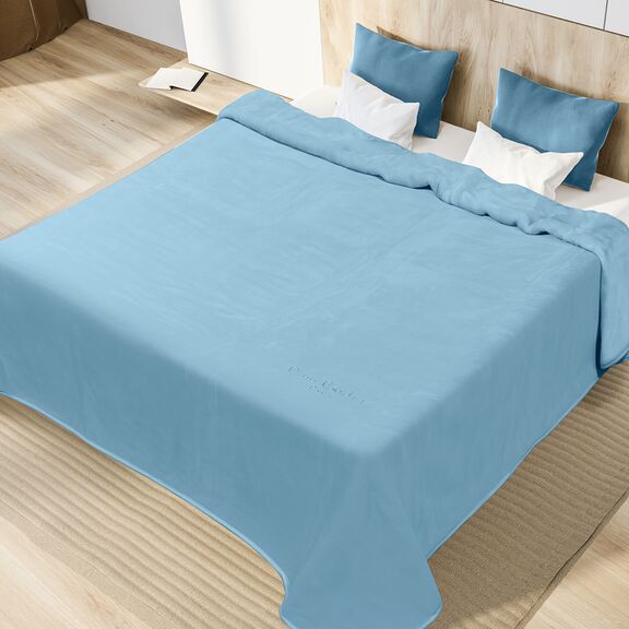 ΚΟΥΒΕΡΤΑ ΜΟΝΗ 160X240 PIERRE CARDIN NANCY 545 LIGHT BLUE(3)