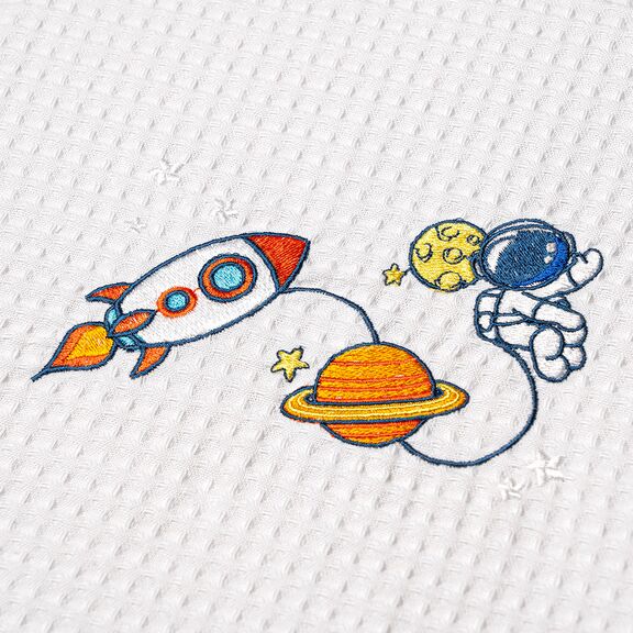 ΚΟΥΒΕΡΤΑ ΠΙΚΕ ΚΟΥΝΙΑΣ 110X140 ADAM HOME  SPACE WHITE