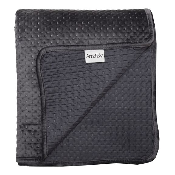 Κουβερτώριο Velvet Ημίδιπλο 160x220 Verona Black